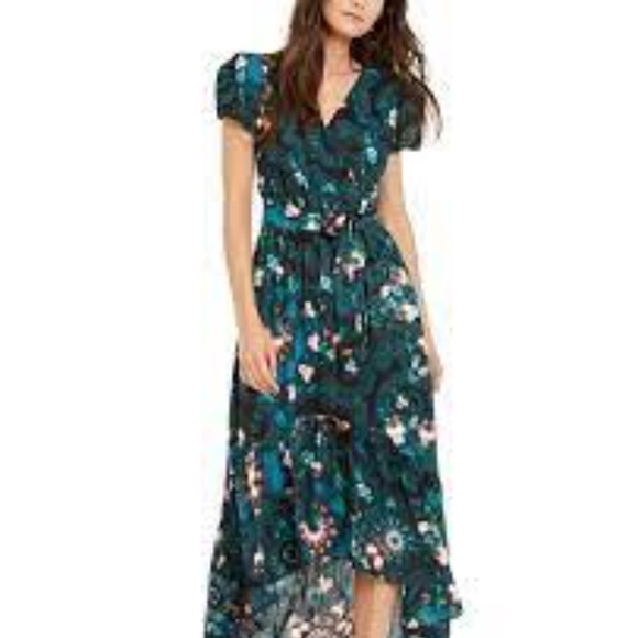 INC Puff-Sleeve High-Lo Dress - Picture 1 of 12